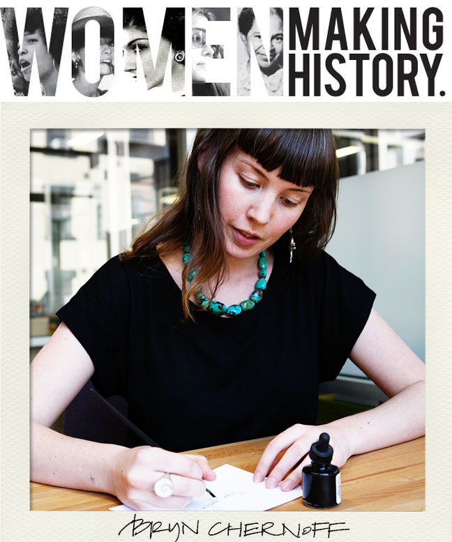 Women Making History: Bryn Chernoff of Paperfinger