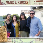 Party Time, Celebrate! Vans x Stüssy Girls. Lady Lexx and I with Vans footwear designers Erica Young and Rian Pozzebon.