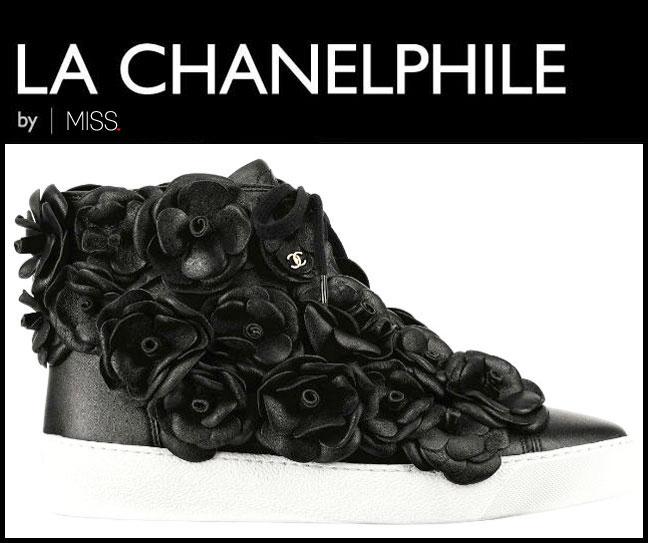 chanel camellia sneaker